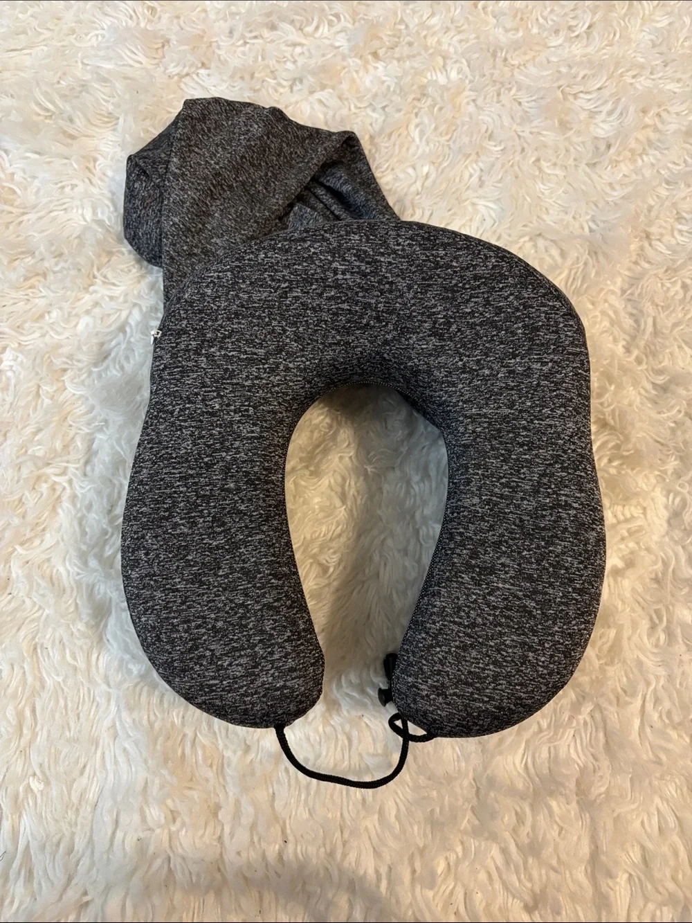 Charcoal Memory Foam Travel Neck Pillow